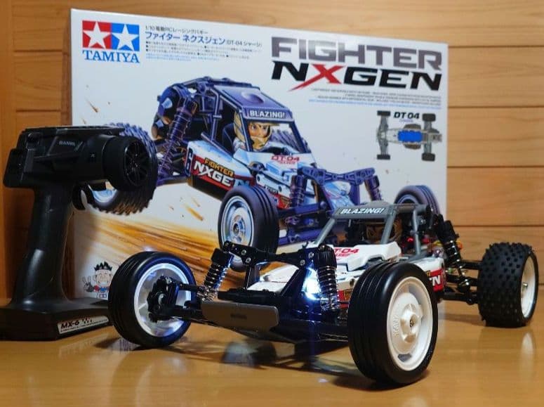 タミヤファイターネクスジェンLEDライト付＆プロポ＆バッテリー充電器