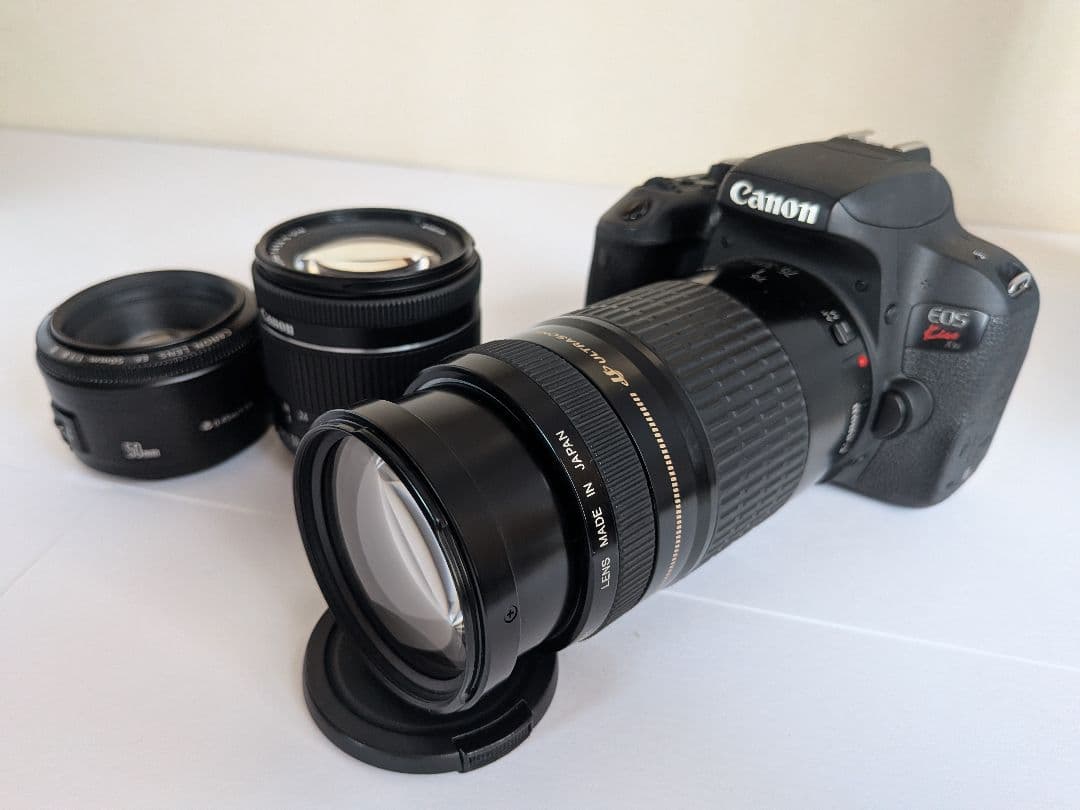 Canon kiss x5 と、それに対応するレンズ数本