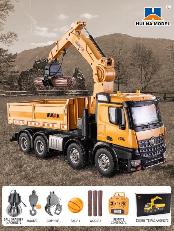 1/14 2.4GHz 26ch 4軸8輪 折り曲げ式 クレーントラックR/C