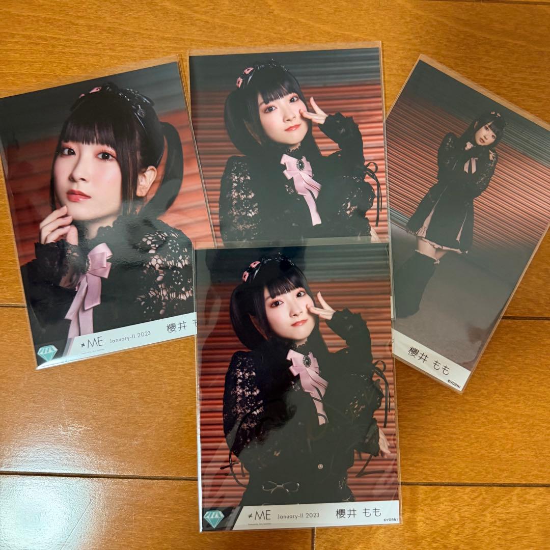 ≠ME 櫻井もも 生写真 「桃色デイブレイク」 MV衣装 直筆＋コンプ