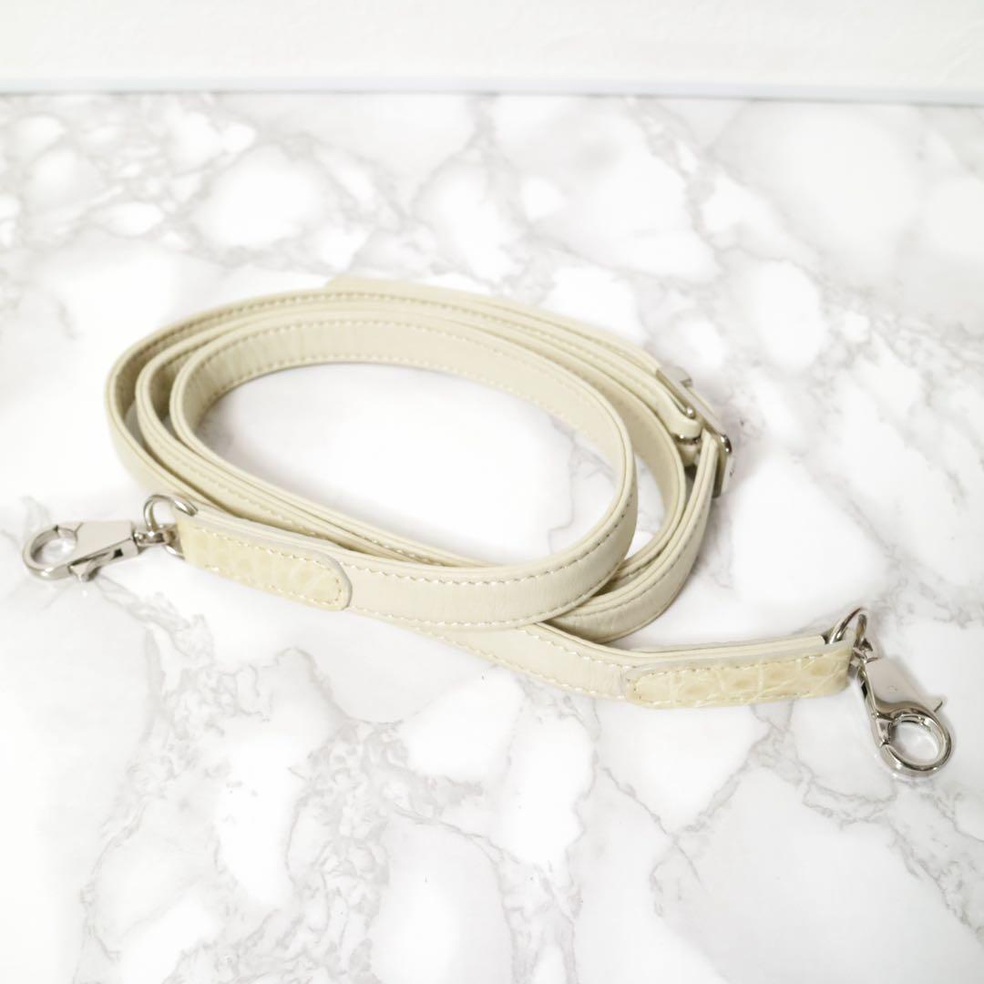 〈極美品〉Crystal Reptiles クロコダイル ショルダー JRA