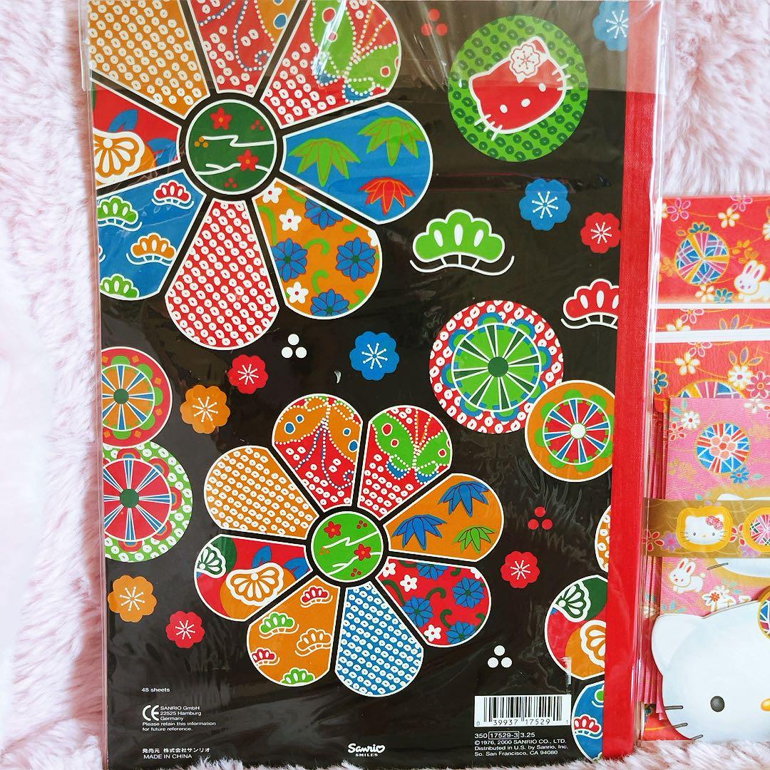 希少レア　ハローキティ　USA 和柄　レターセット　メモ　ノート　2000