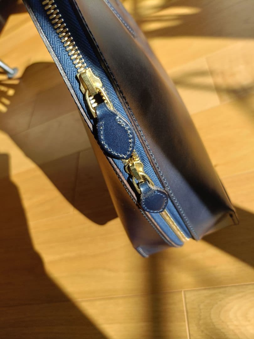 GANZO GUD ネイビー ブライドルレザー