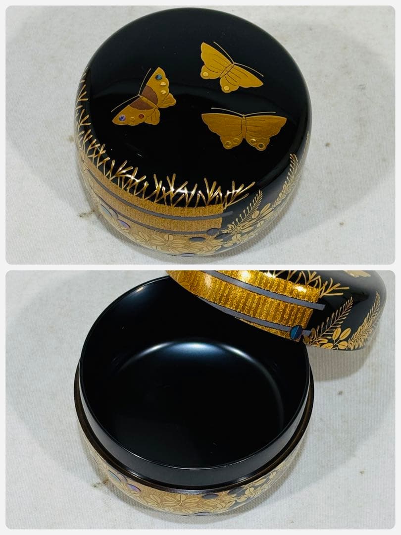 人間国宝 一后一兆作 野々宮 棗 美品 共箱 茶道具 送料込