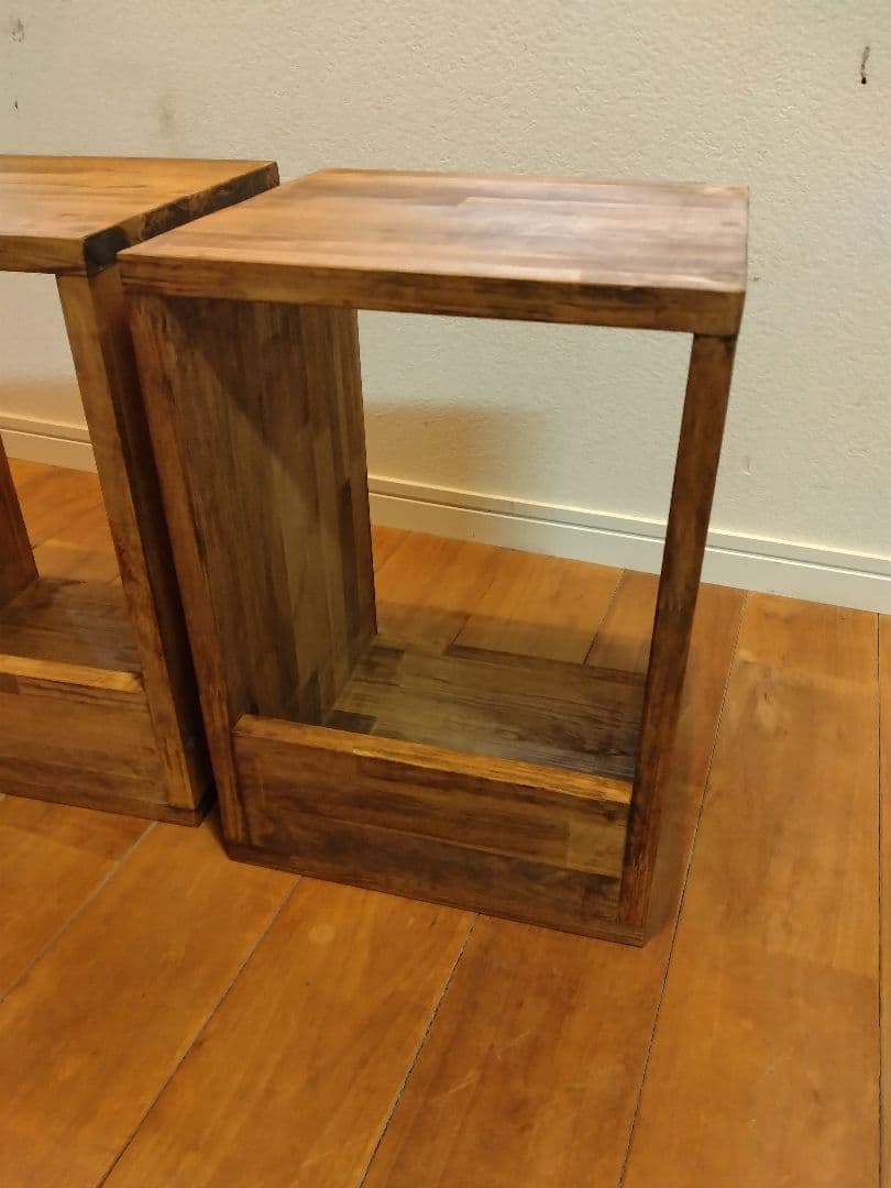 木製　ハンドメイド　オーダー　日の字　ロの字　本棚　シェルフ　マガジンラック