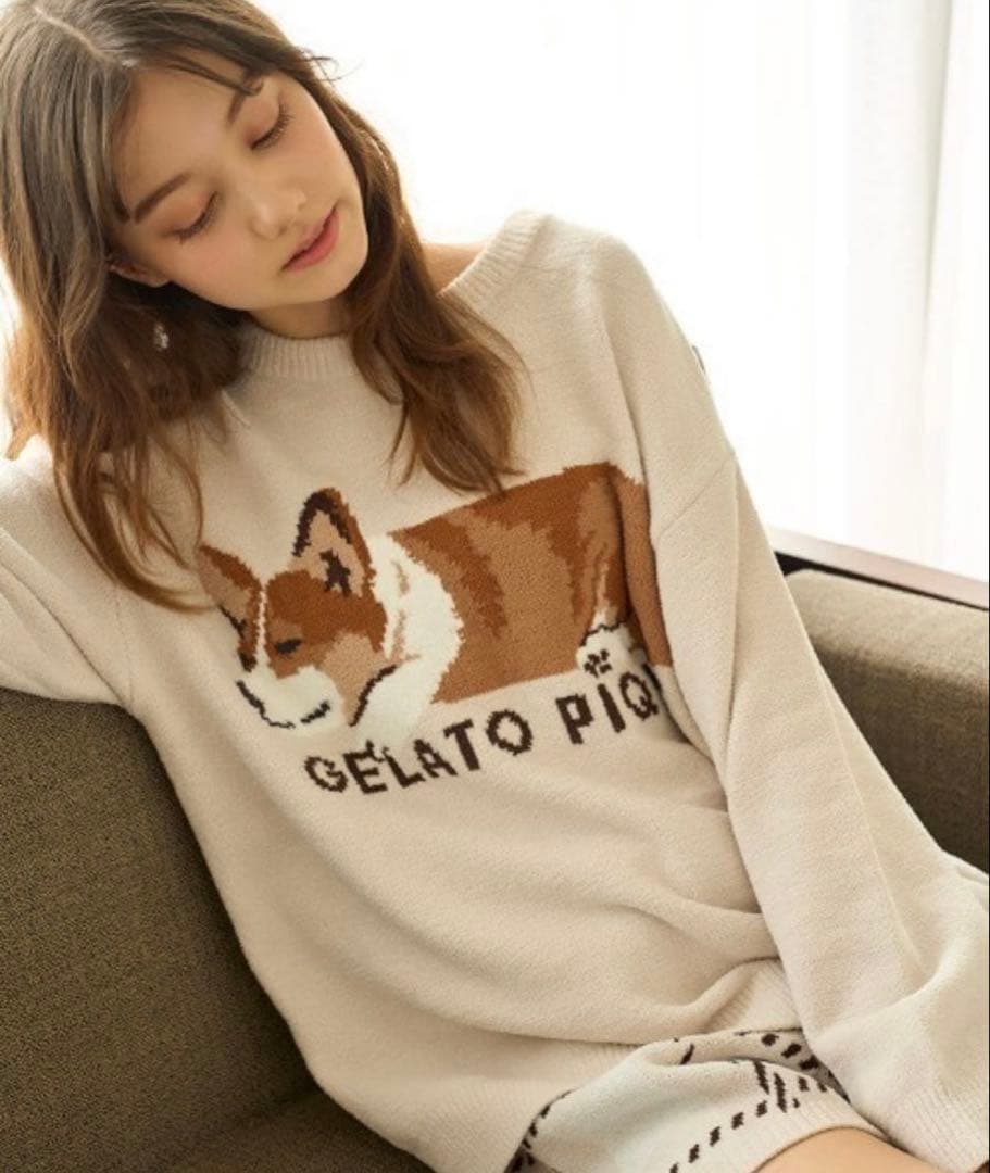 コーギー モチーフJQD ジェラートピケ