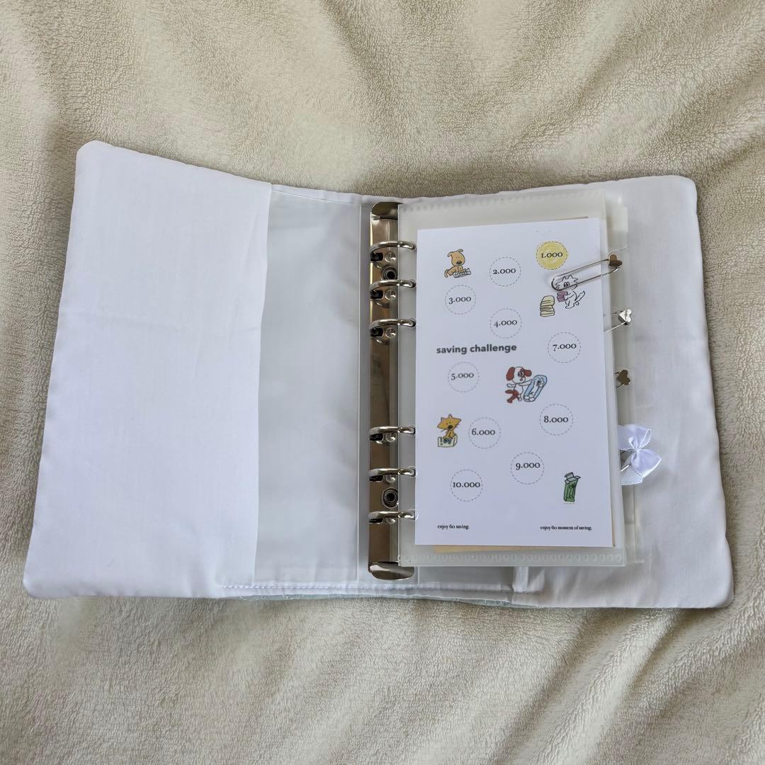 バインダーカバー A6 韓国saving貯金 - メルカリ