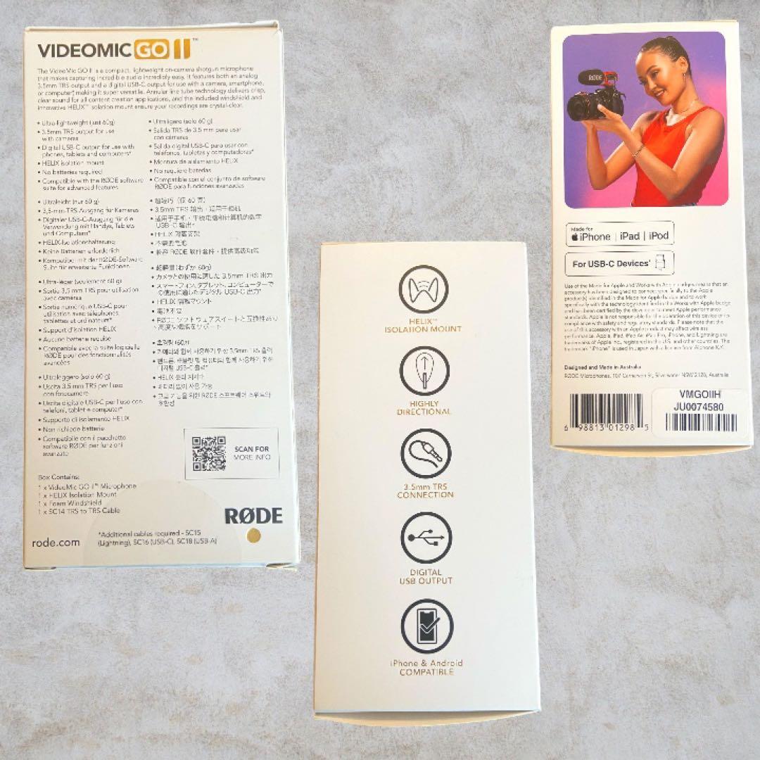 RODE VIDEOMIC GOII　マイク　テストのみ　美品