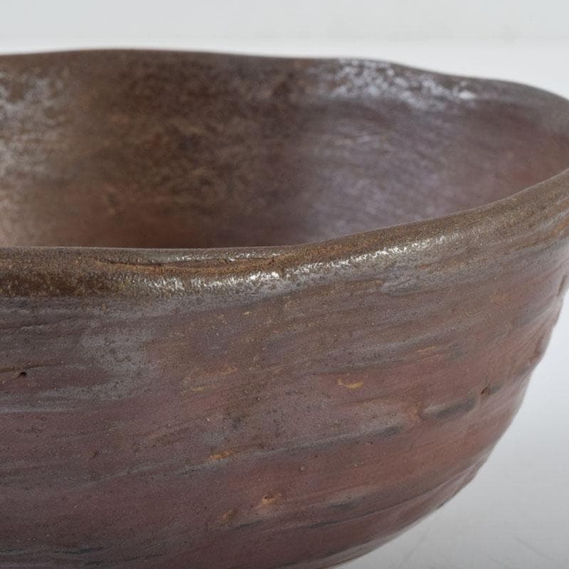 茶道具 常滑焼 滝田椿渓作 真焼 茶碗 時代箱 C 8714