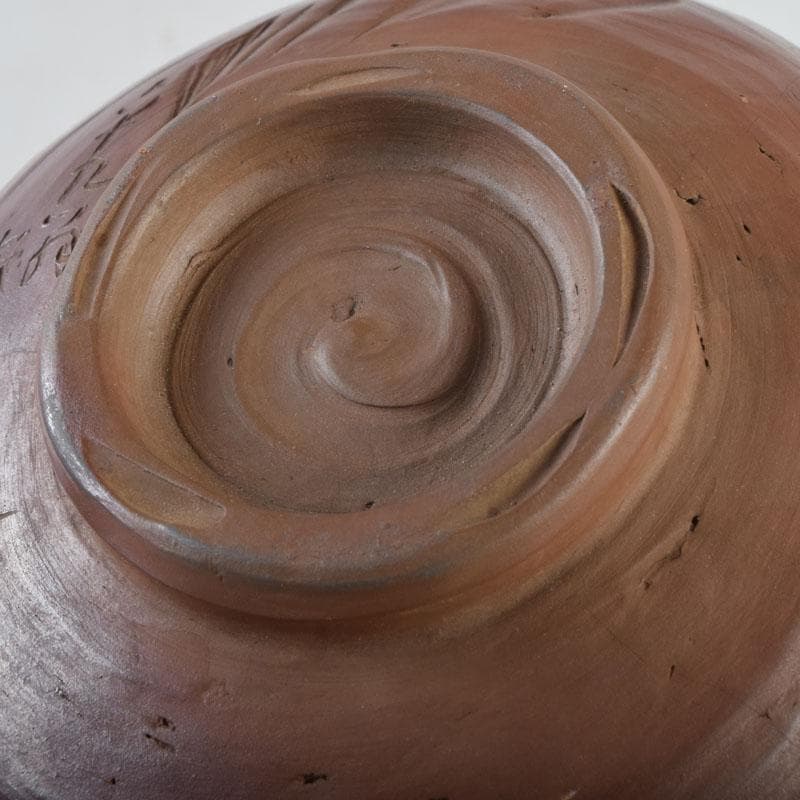 茶道具 常滑焼 滝田椿渓作 真焼 茶碗 時代箱 C 8714