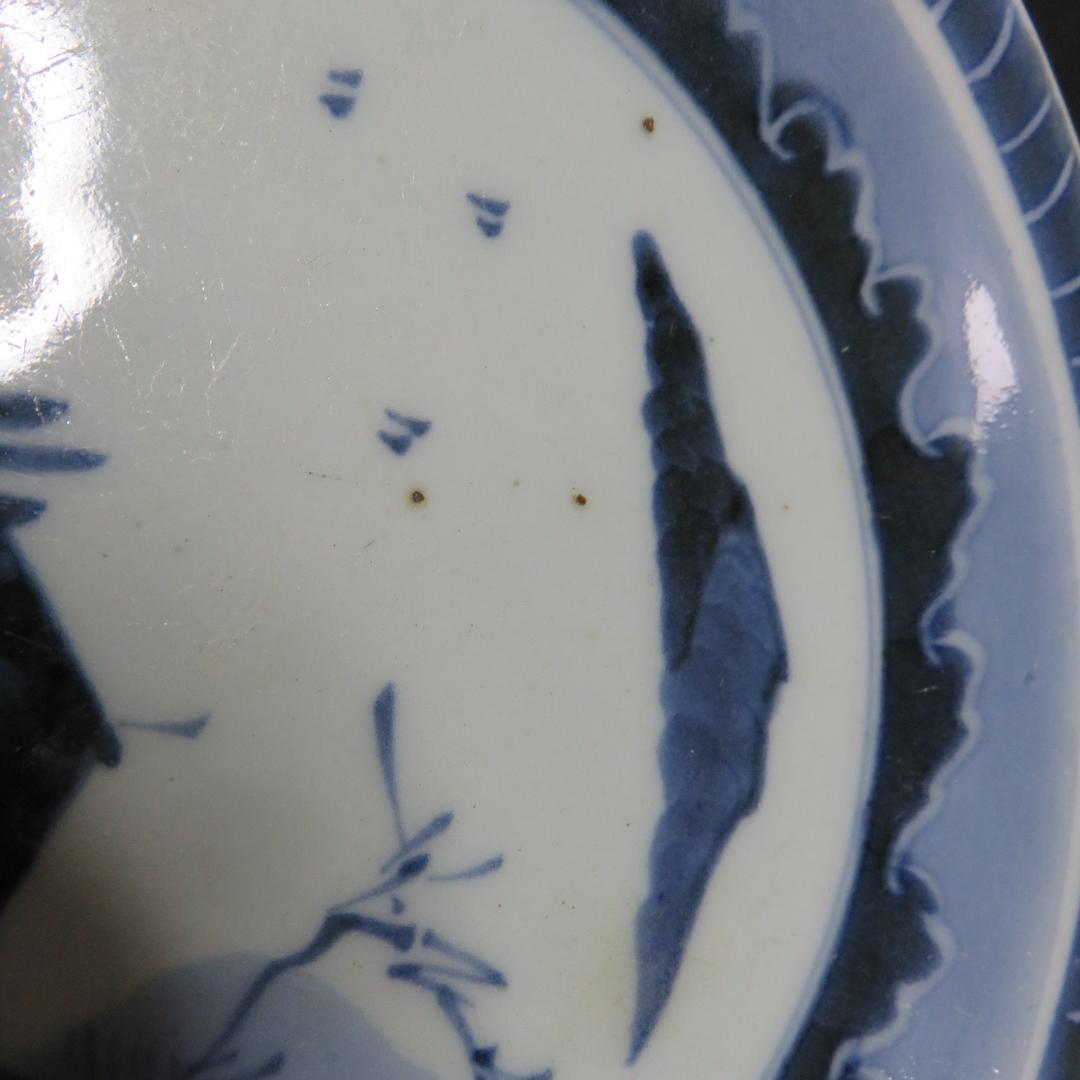 皿 5枚 古伊万里 染付 山水 江戸 窯傷 家屋 船 - メルカリ