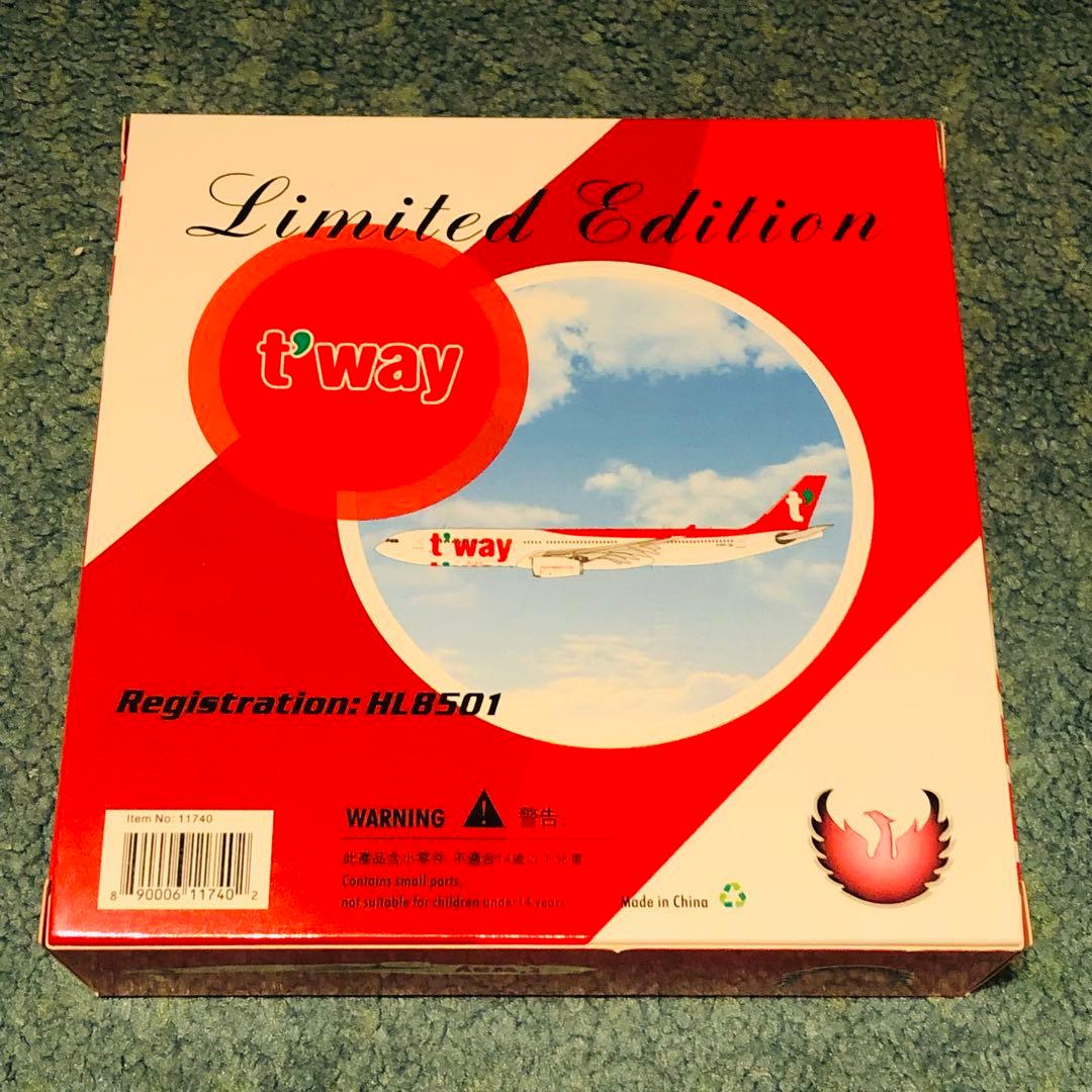 t'way ティーウェイ航空 A330-300 Phoenix 1:400