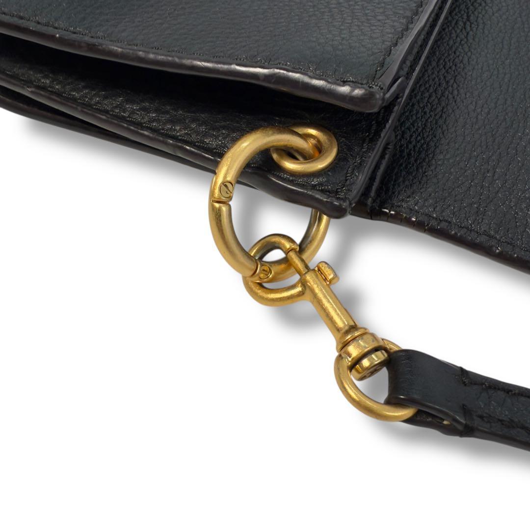 《美品》トリーバーチ ショルダーバック アクセサリーポーチ レザー ゴールド金具