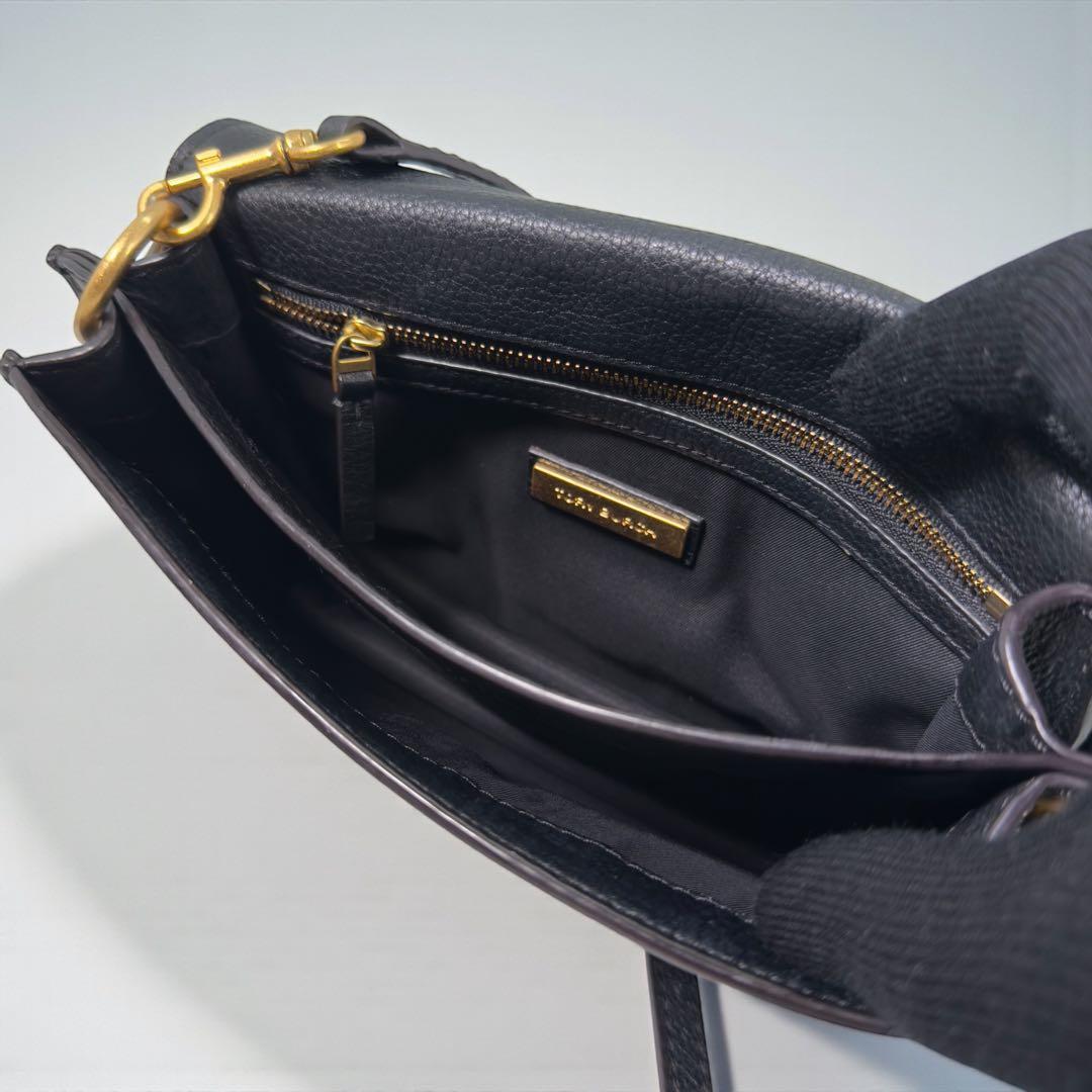 《美品》トリーバーチ ショルダーバック アクセサリーポーチ レザー ゴールド金具