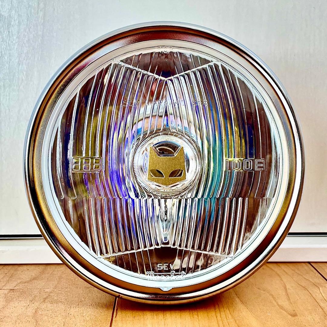 マーシャル 888 デベソ 160φ ヘッドライト CB400F ホーク シビエ MARCHAL（マーシャル） 888 ドライビングランプ イエローレンズ