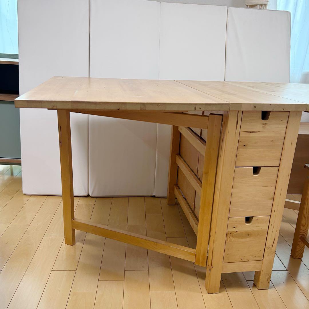 IKEA イケア NORDEN ノールデン ゲートレッグテーブル, バーチ