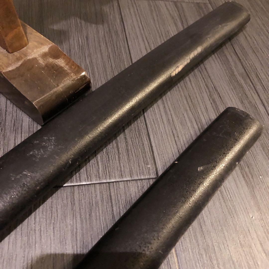 高級模造刀　龍梵字刻印　居合刀　 美術刀剣　太刀　脇差　大小セット　黒拵え