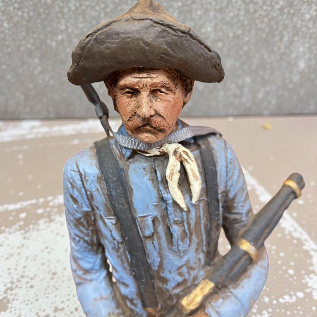 彫刻 マイケルガーマン作 アメリカンインテリア 保安官 ライフル