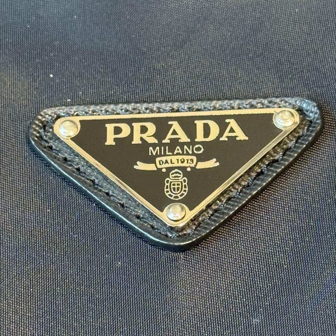 あ*ん様 PRADA プラダ ビジネスバッグ ナイロン レザー 黒