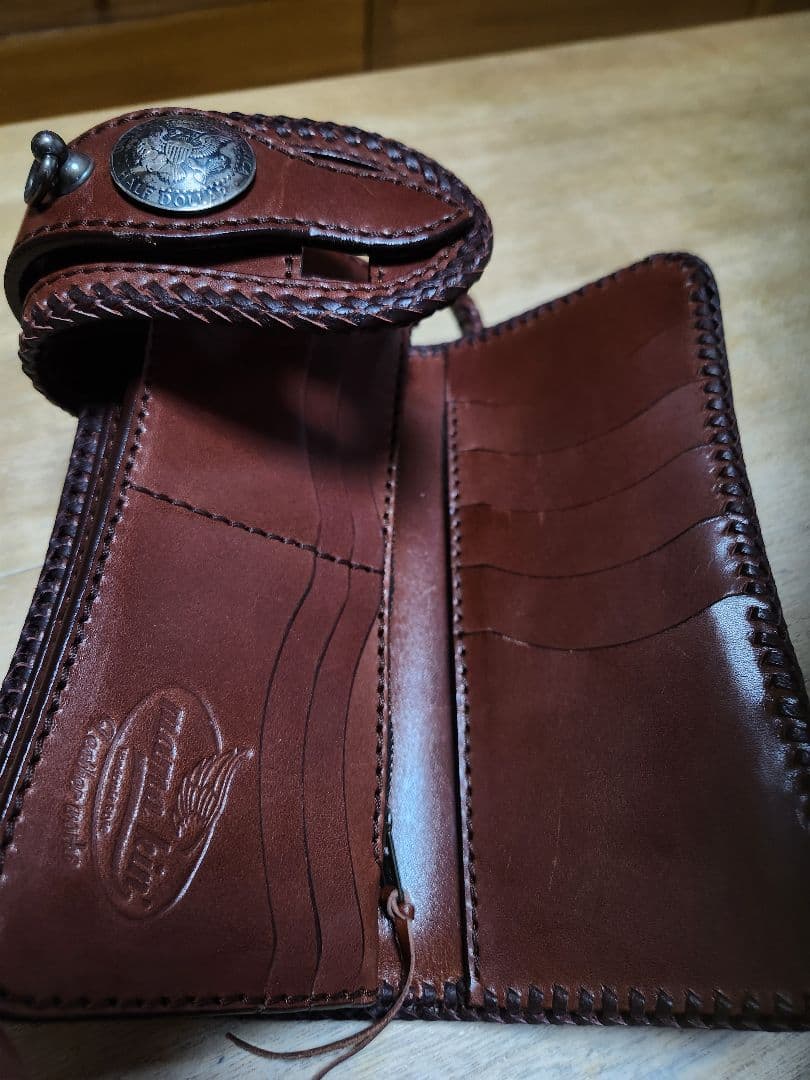 MAMA KIN' 栃木レザー 長財布 ライダースウォレット