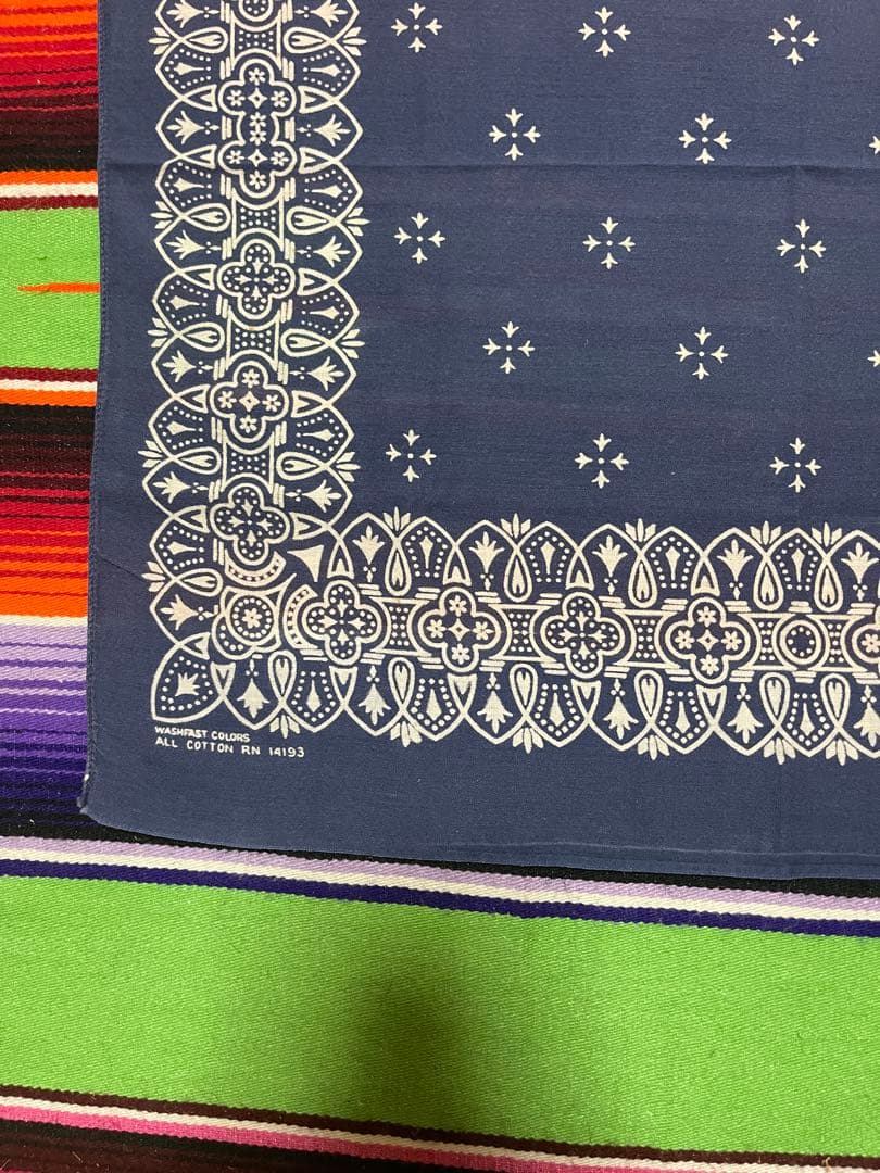 【Special】②④②60s USA製 バンダナ WAMCRAFT アイアン