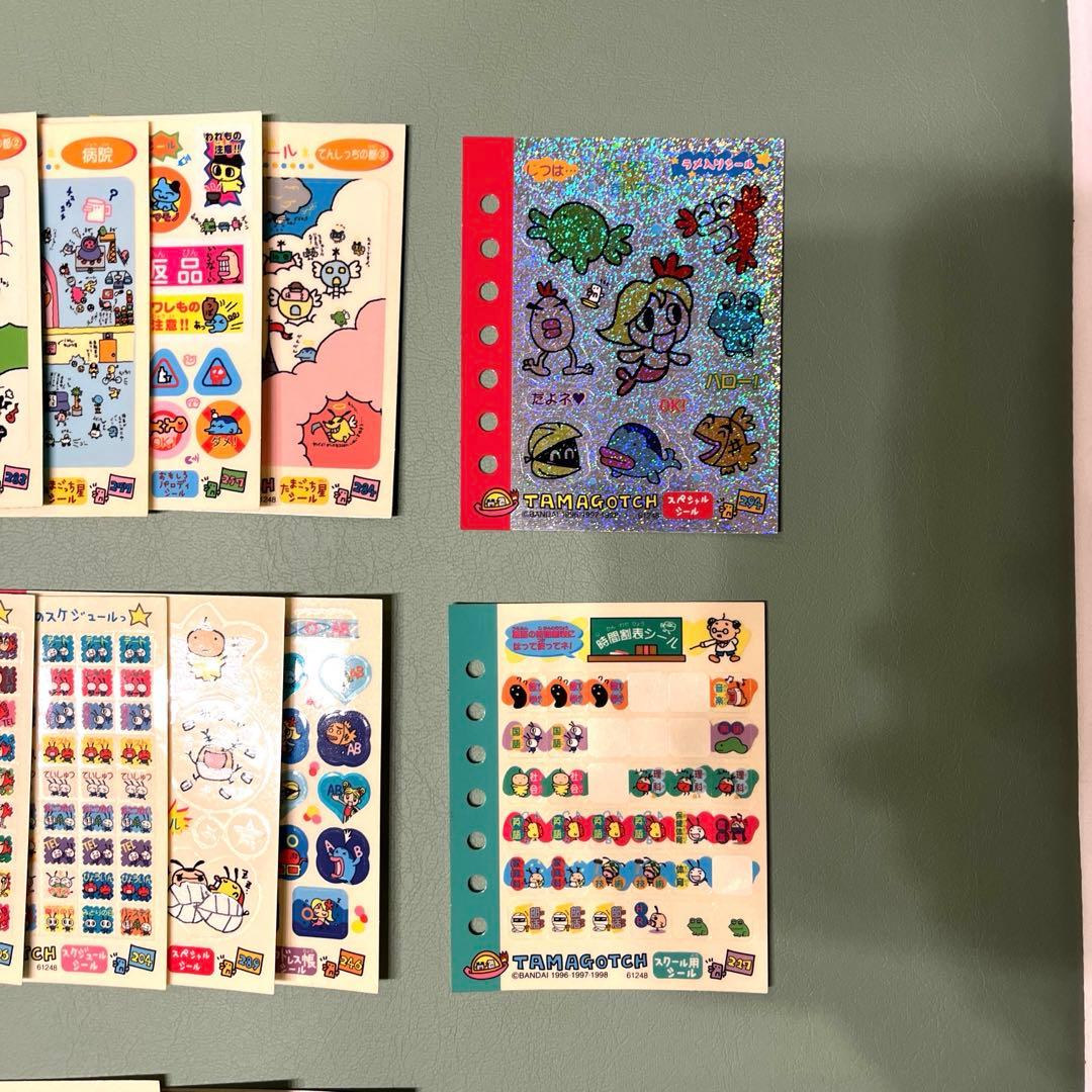 たまごっち】BANDAI シール 52枚 平成 てんしっち 当時物 シール帳