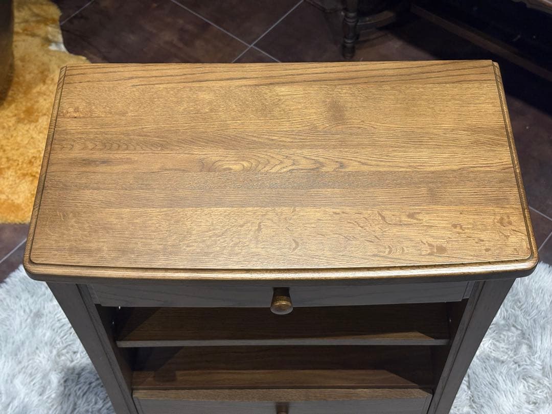 迪卡様専用 起立木工 キャビネット 電話台 収納 ビンテージ 無垢材 IZ