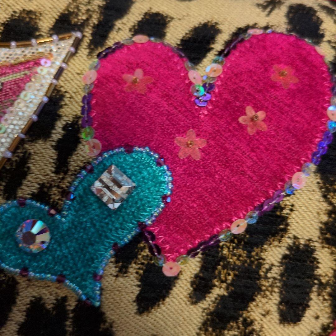 美品 Think Bee!カラフルハート ショルダーバッグ