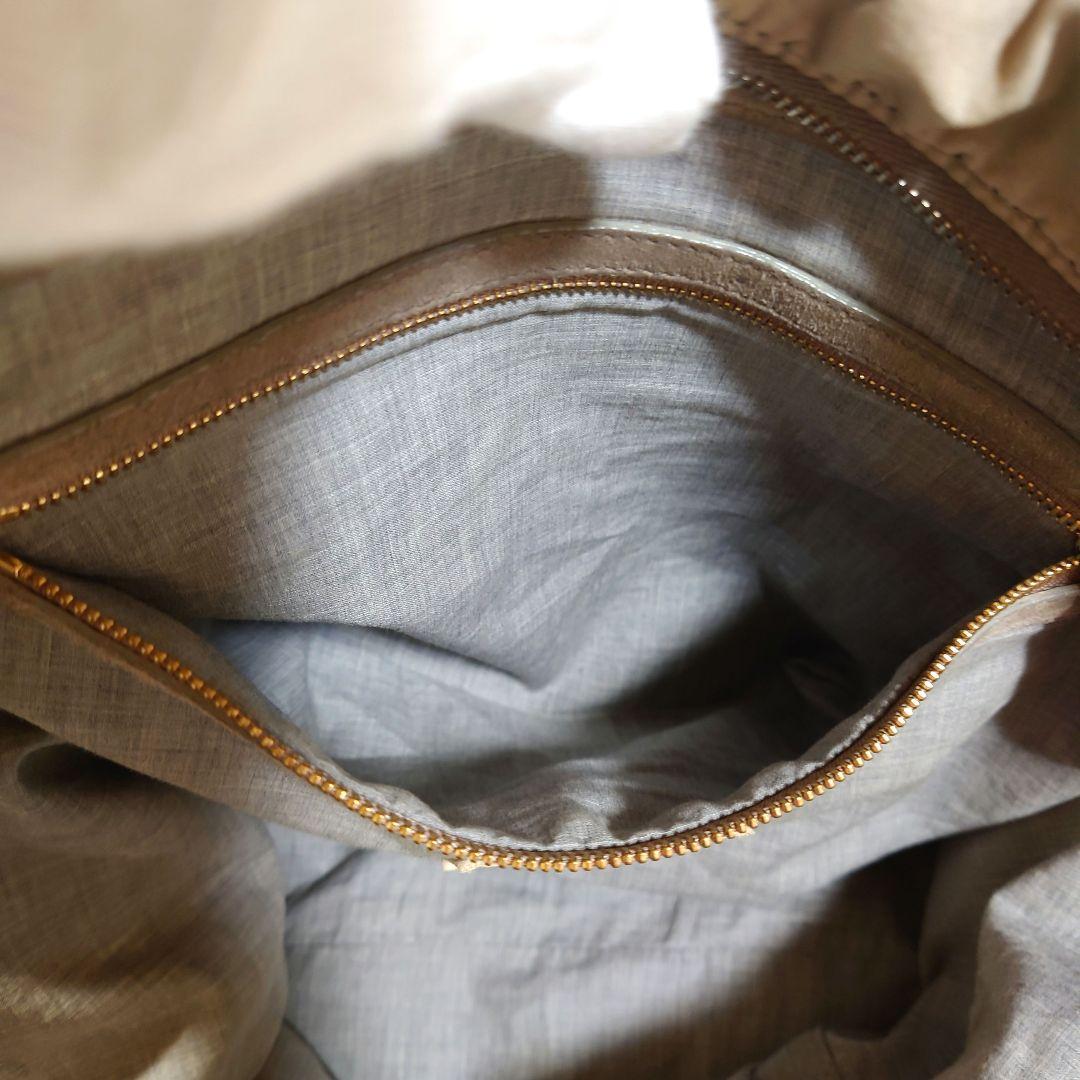 D*E様 ブルネロクチネリ スウェード トートバッグ 希少品 ベージュ A4収納