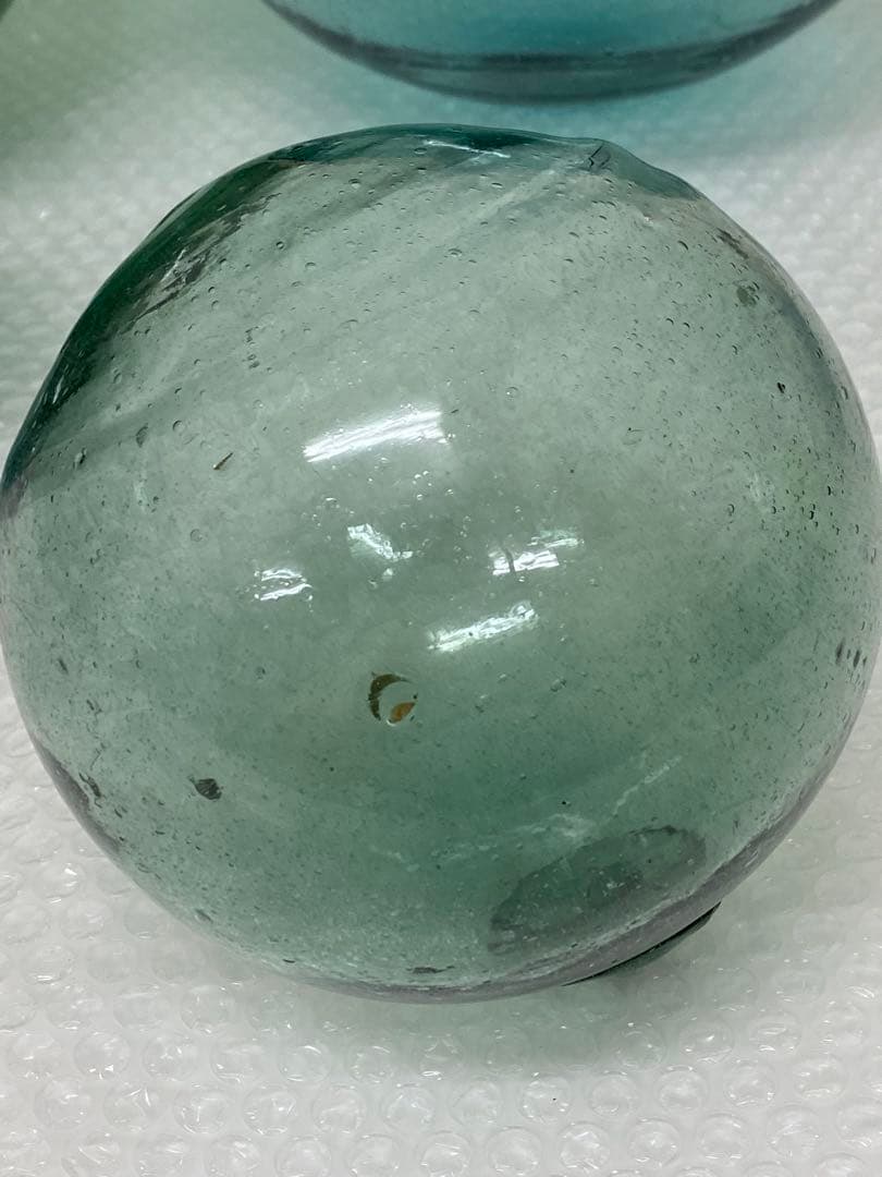 3-2421 ガラス玉・浮き玉 大小4個セット