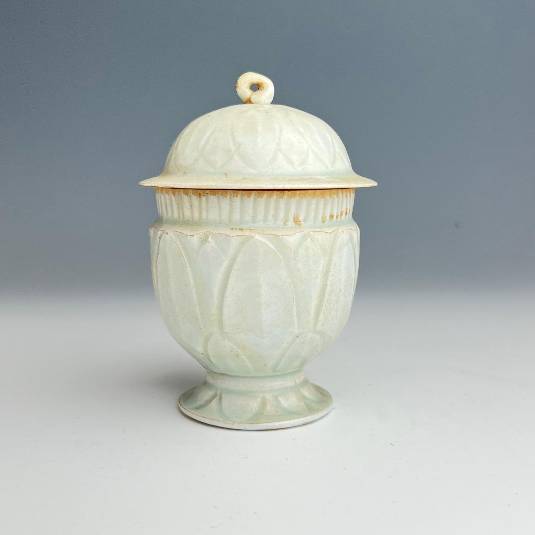 影青 青白釉蓋碗 南宋時代 景徳鎮 古玩 中国美術 唐物 擺件 611b 影青 青白釉蓋碗 南宋時代 景徳鎮 古玩 中国美術 唐物 擺件