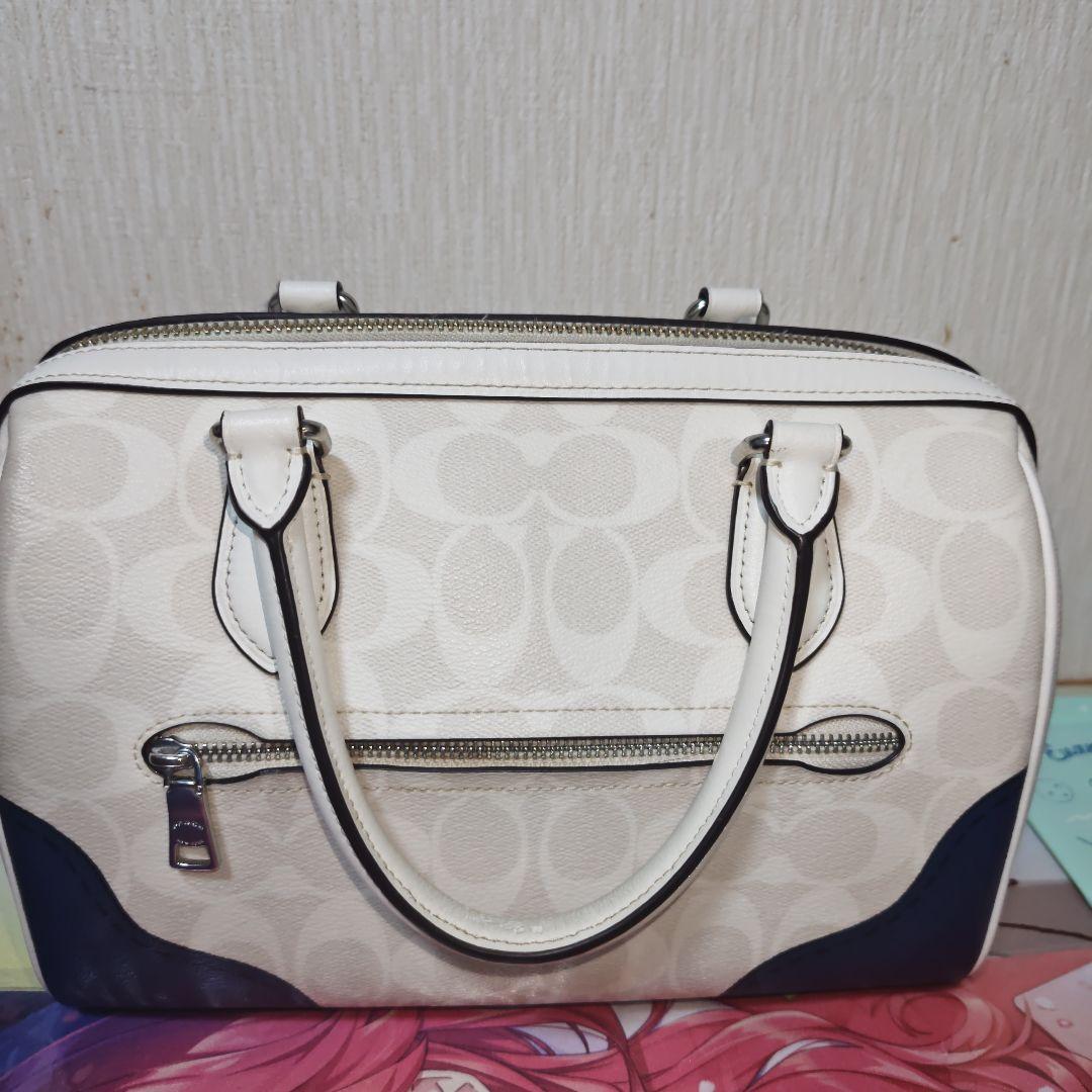 COACH ローアン サッチェル 騙し絵 2wayボストンバッグ