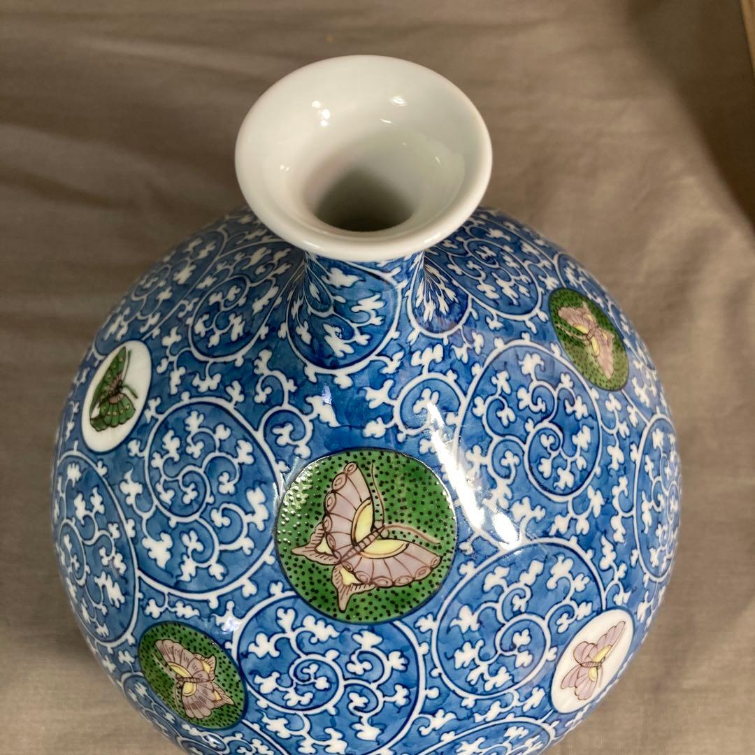 源右衛門】古伊万里の伝統 日本の名窯 舘林源右衛門作 染錦唐草濃