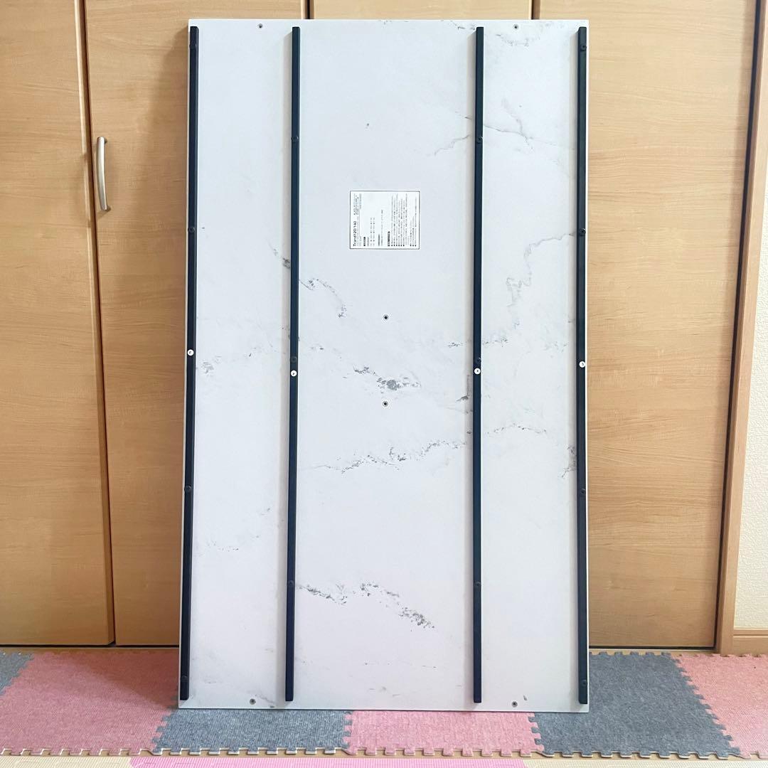 【最終値下げ】LOWYA　大理石柄ダイニングテーブル　ホワイト