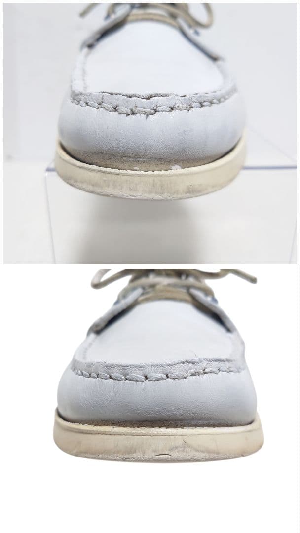 Paraboot パラブーツ デッキシューズ モカシン 白 8.5 レザー