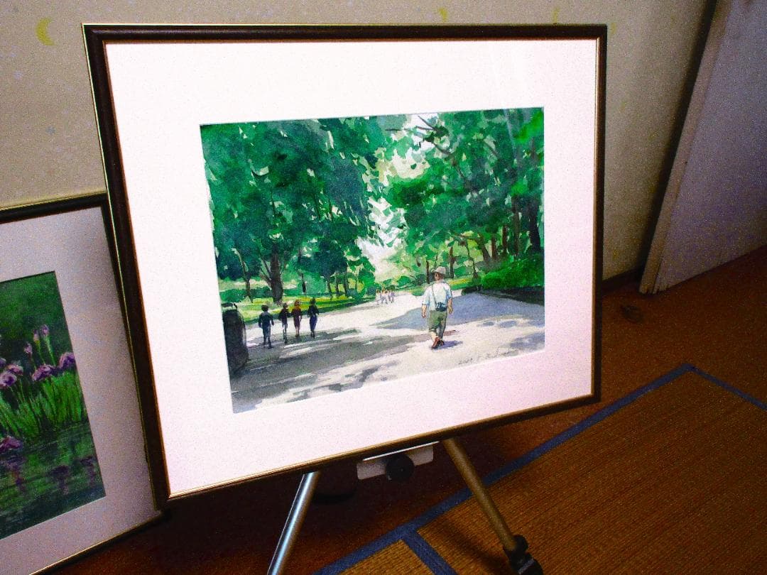 上野の森（水彩画）