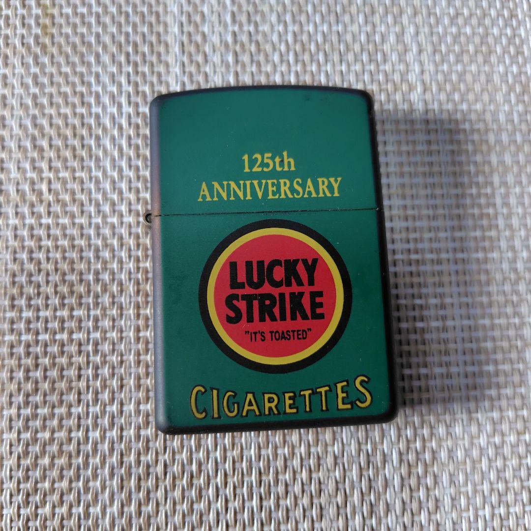 コレクション zippo.LUCKY.STRIKE.125th.ANNIVERSARY Zippo Lucky Strike 125th Anniversary Silver One Sided Processing