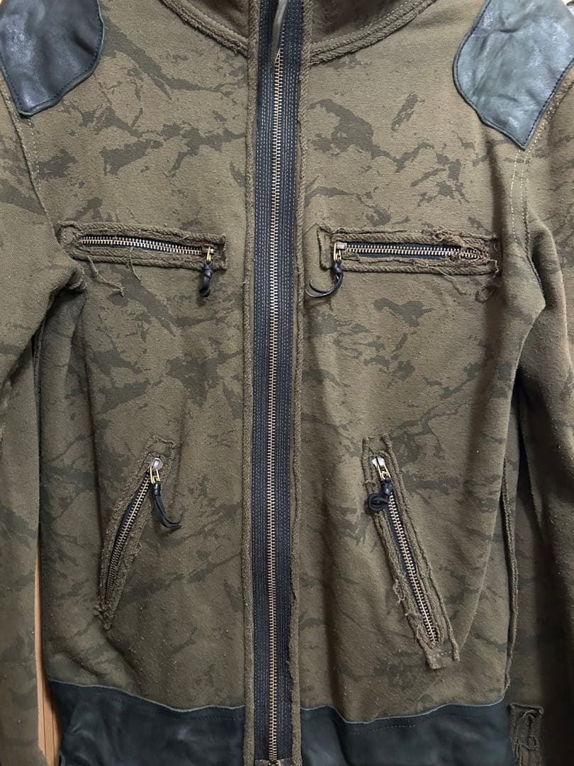 14th addiction ジップアップ　ブルゾン　迷彩　ty-b-03