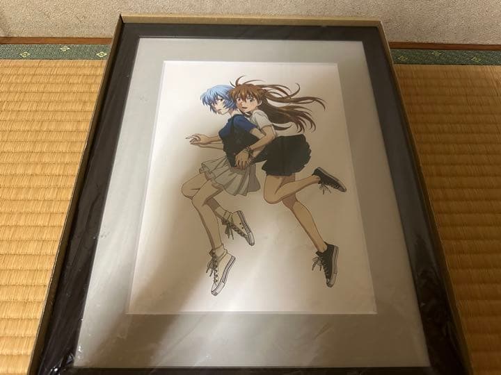 エヴァンゲリオン 複製原画 綾波レイ 式波・アスカ・ラングレー 制服