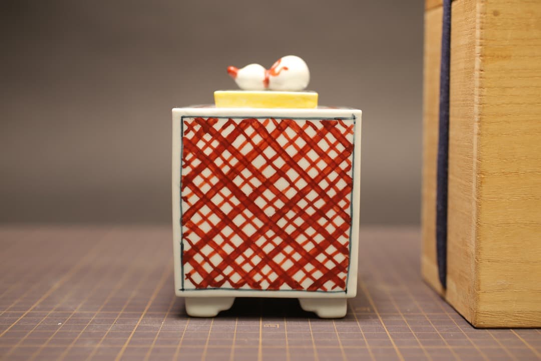 【即購入可】富本憲吉／香炉／柘榴／色絵／骨董／古美術／茶道／煎茶／工芸／人間国宝