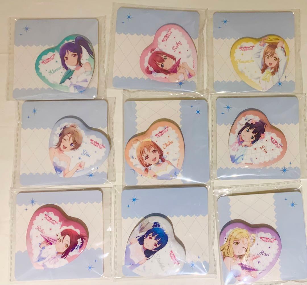 ラブライブ ハート型缶バッジ 9種 モーリーファンタジー限定