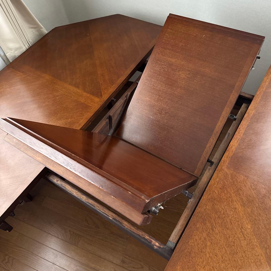 naruniマルニ 地中海ロイヤル パーティテーブル 伸長式ダイニングテーブル