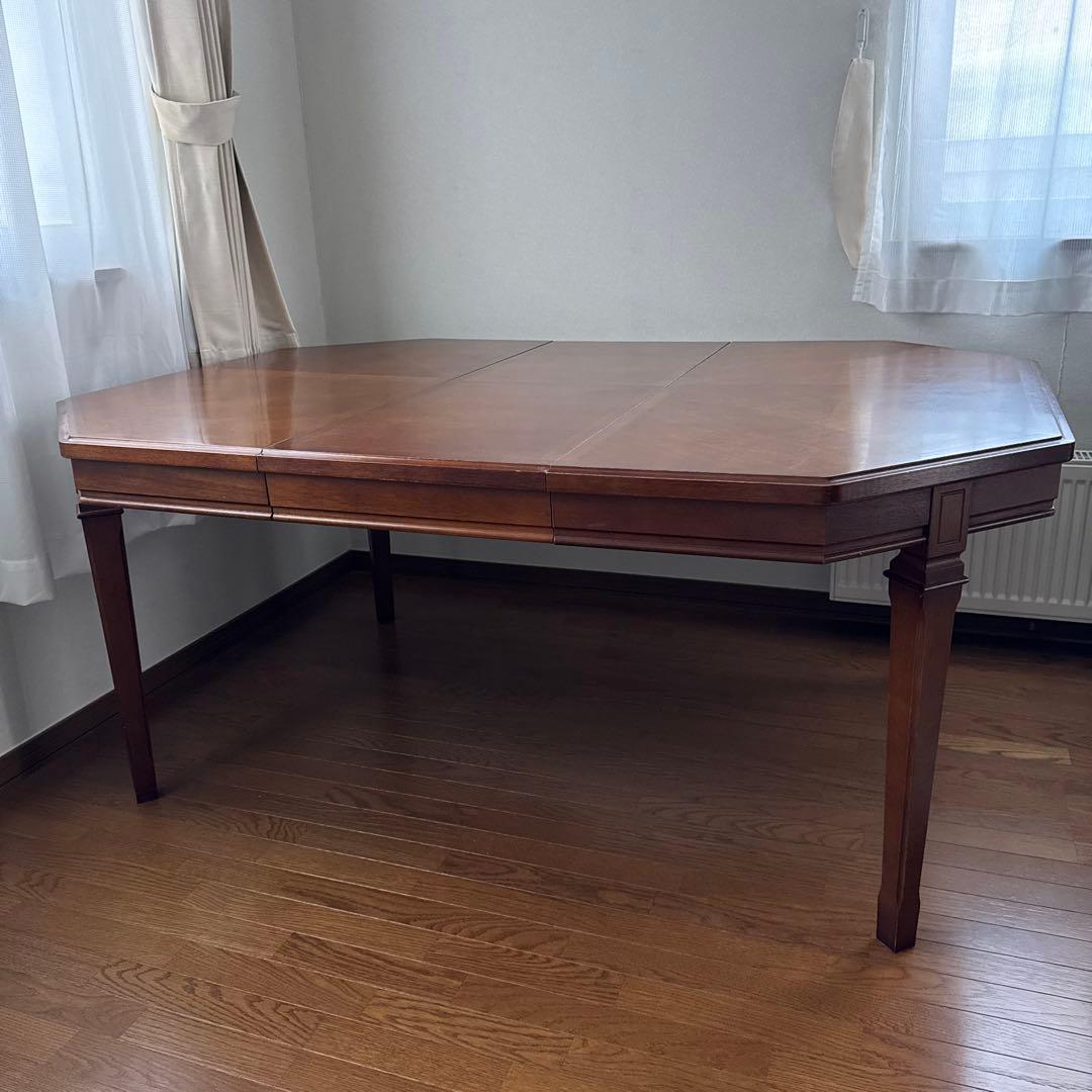 naruniマルニ 地中海ロイヤル パーティテーブル 伸長式ダイニングテーブル