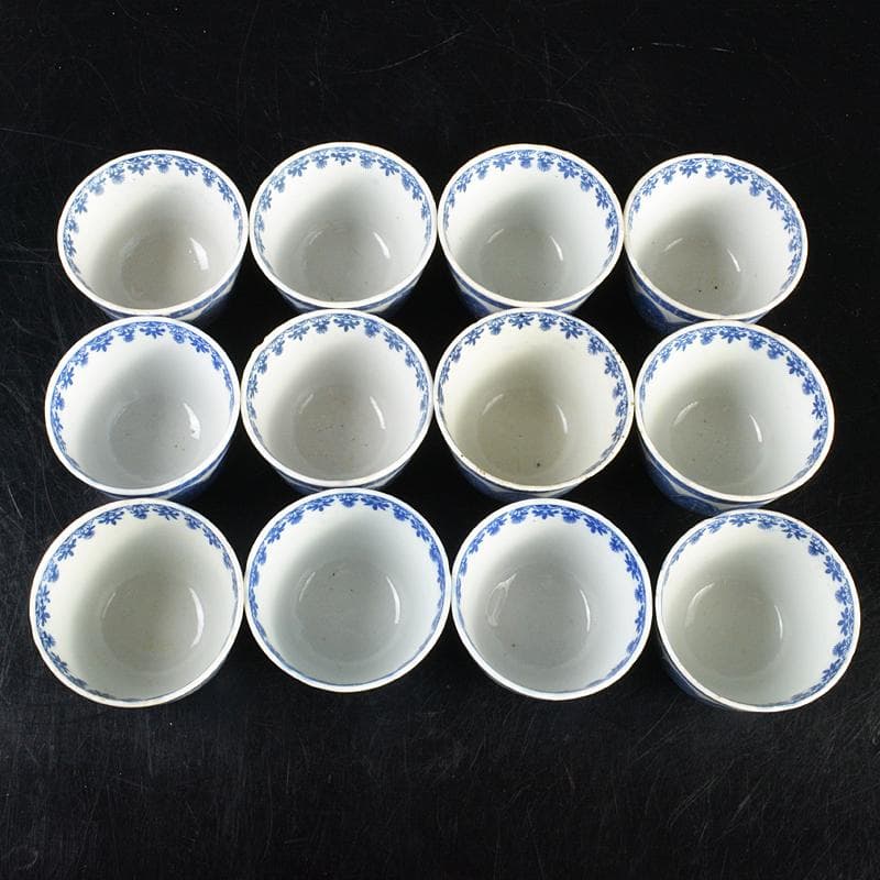 瀬戸焼 染付印判手 煎茶器 十二客 N R7222B - メルカリ