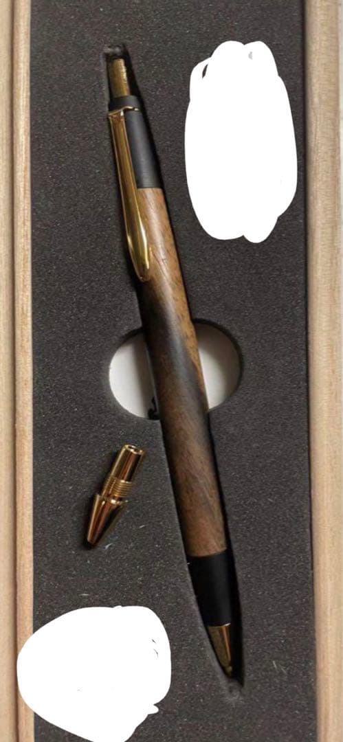 10時間以内発送】野原工芸旧型 黒柿 固定式口金 シャープペンシル 0.5mm