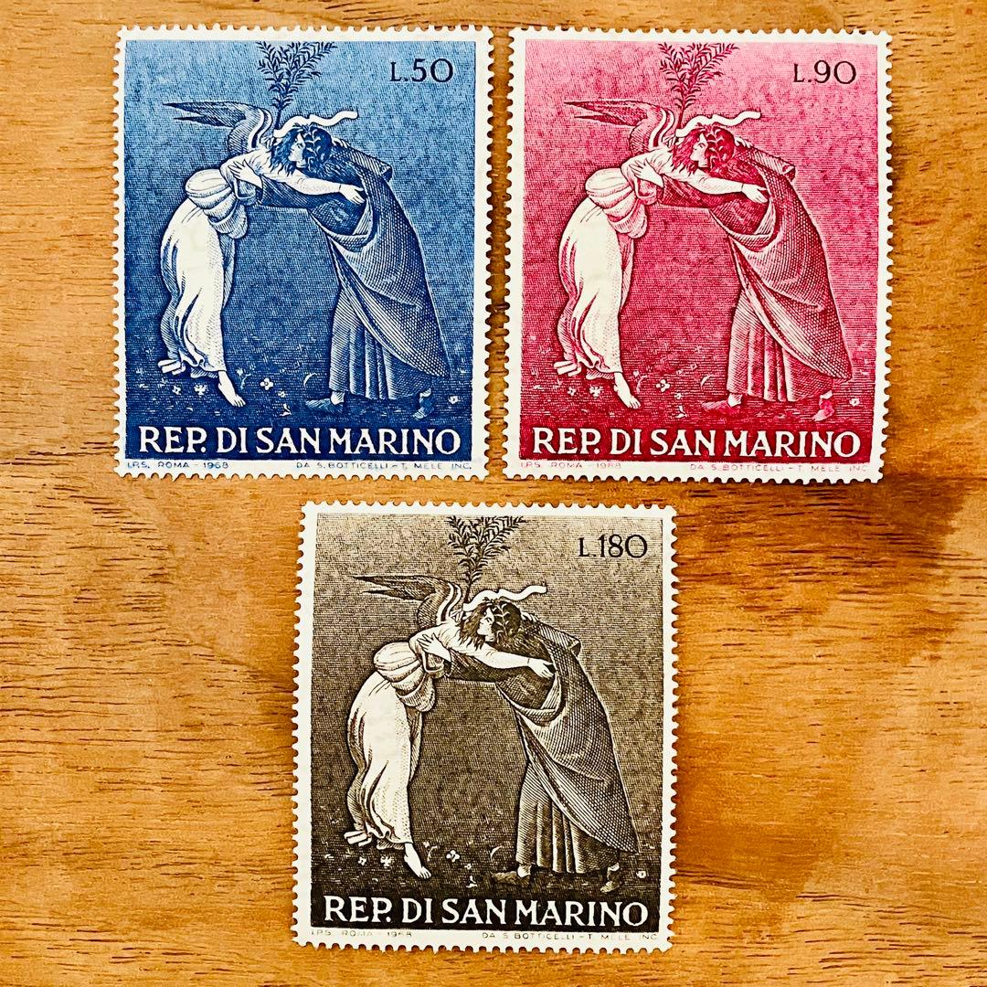 海外 外国 サンマリノの切手 未使用 宗教画 3種 アンティーク - メルカリ