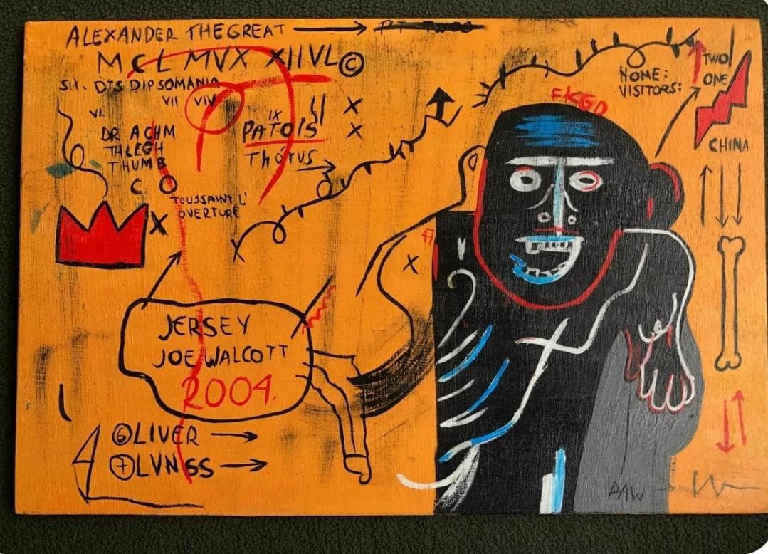 バスキア JEAN-MICHEL BASQUIAT 油絵 3