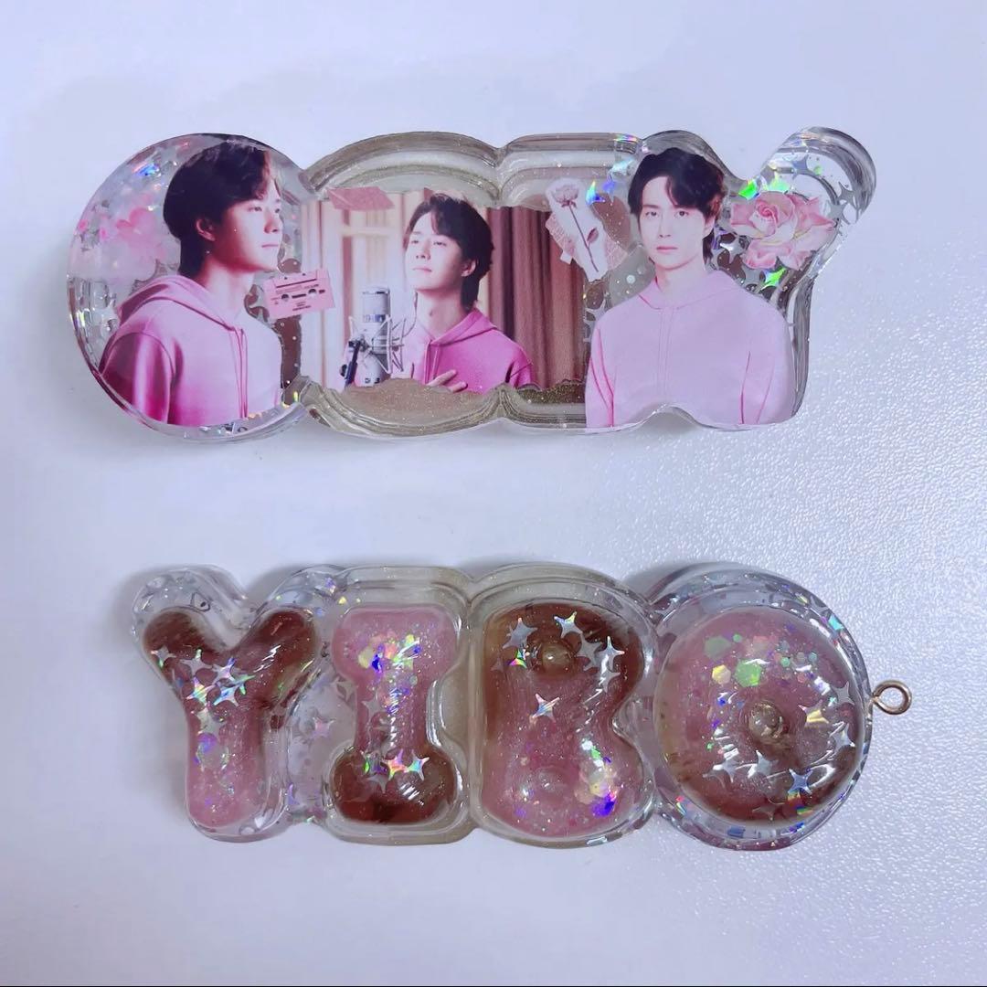 王一博 厚いレジン置物です&バッグチャームに&ナイトライトにもなります❣️9点③