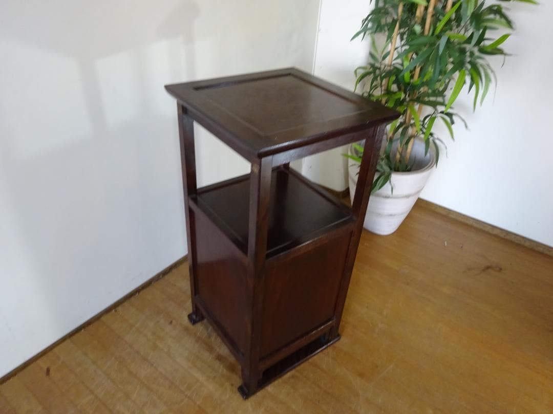 ちゃちゃ様専用 松本民芸家具 A型電話台 ミズメザクラ 飾り台 花台 葛布 和