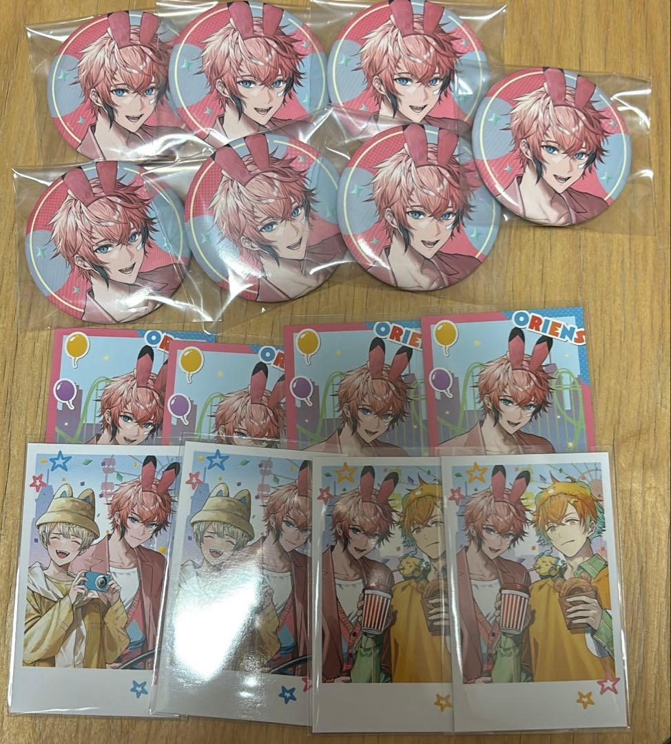 赤城ウェン 缶バッジ おでかけOriens チェキ ペア にじさんじ